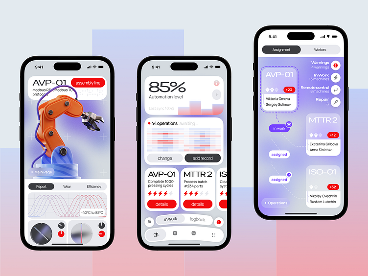 Prototype d'application mobile de réservation de services - création par agence Larus Lab
