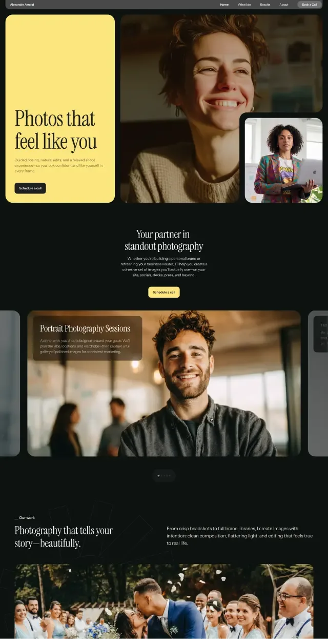 Aperçu du site et publicité pour entreprise de services